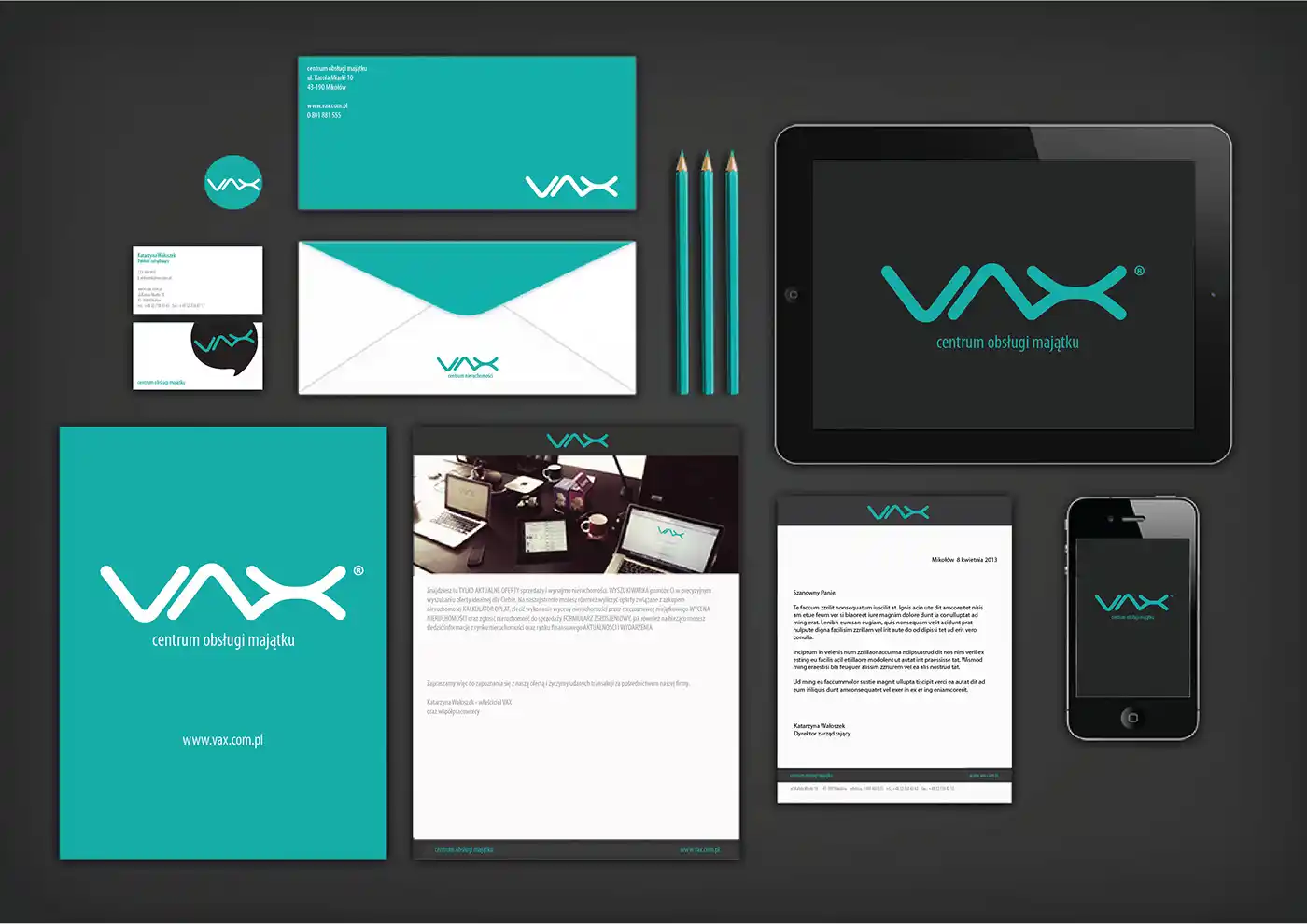 Student portfolio work